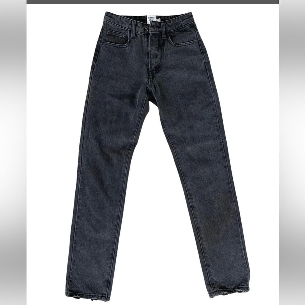 White fox black  jeans with ripped hem